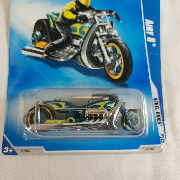 🎁 FREE! NIP Hot Wheels Rebel Rides Airy 8 - Picture 3 of 5
